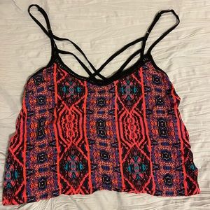 Cute patterned crop top